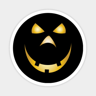 Scary Halloween Pumpkin Face Magnet